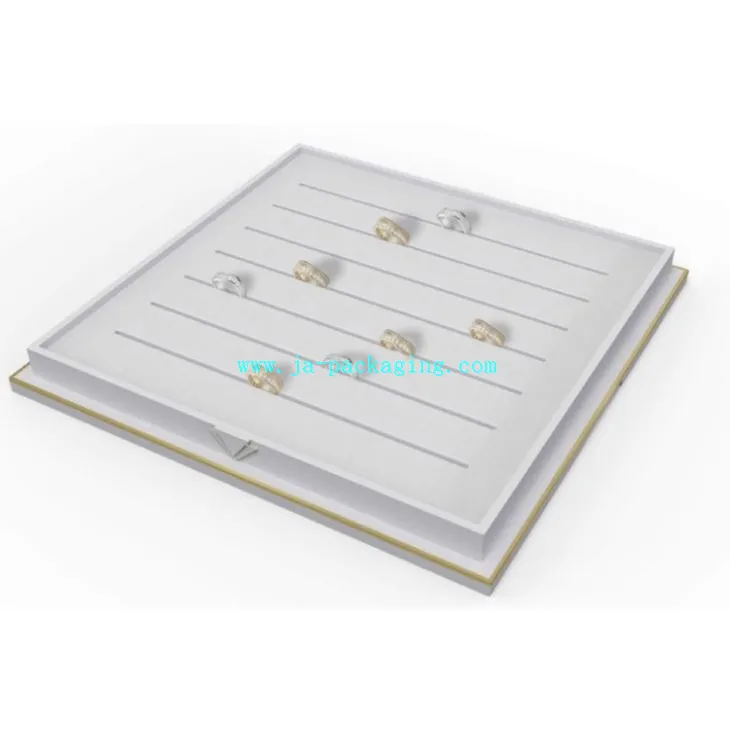 Blan anbalaj Plato bag ak ankadreman an kwiv metal